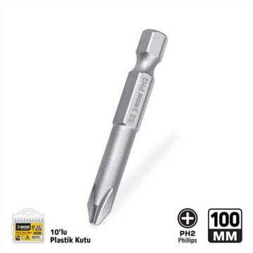 YILDIZ UÇLU BİTS TORNALI S2 PH2*100mm Sand-Pro Series