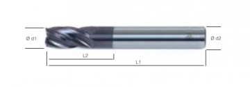 MTE Komple Sert Metal Parmak Freze ( KSM - DIN 6528 )