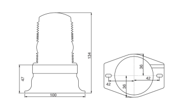 EMR45 - 12/110 Volt Çakar Lamba Boru Tip