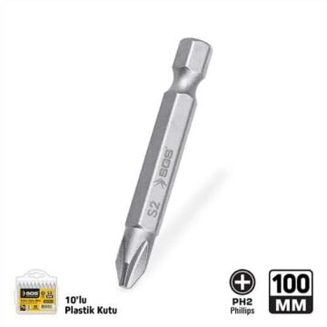 SGS3915 - YILDIZ UÇLU BİTS S2 PH2*100mm Sand-Pro Series
