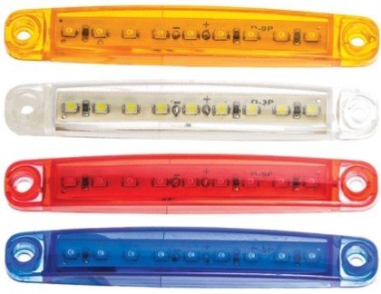 EMR53 - 9 Ledli Parmak Lamba Şeffaf Camlı