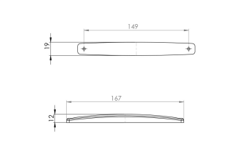 EMR54 - 12 Ledli Uzun Parmak Lamba Şeffaf Camlı