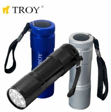 TROY 28902 Ledli EL Feneri Seti 3 Parça Pilli 12 Lümen