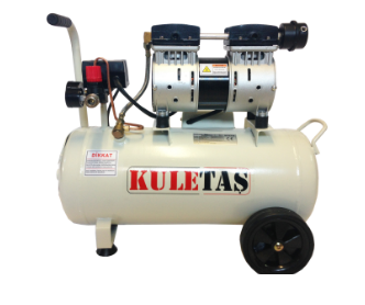 KULETAŞ Sessiz Yağsız Hava Kompresörü 24 Litre