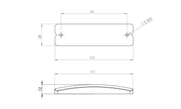 EMR57 - 18 Ledli Lamba Şeffaf Camlı