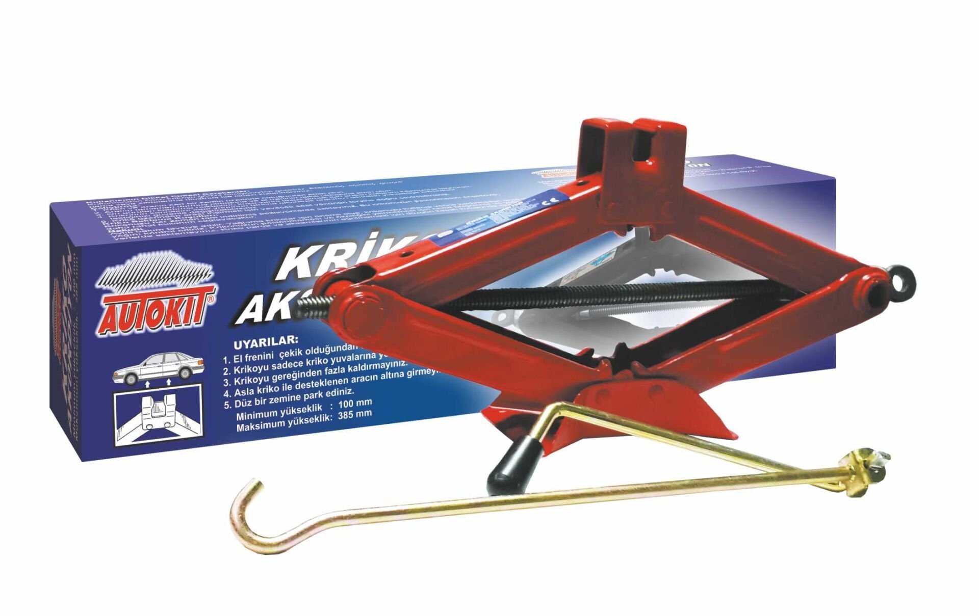 Autokit FA1-553 Akordiyon Kollu Kriko 1.5 TON -  Her Araca Uygun