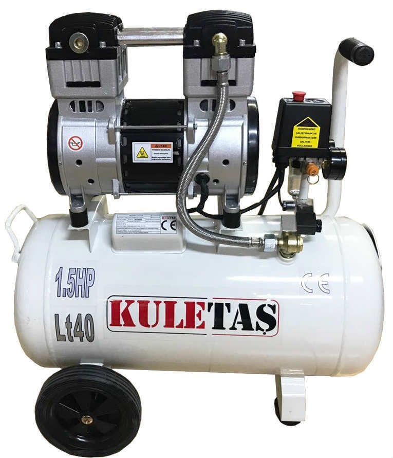 KULETAŞ Sessiz Yağsız Hava Kompresörü 40 Litre