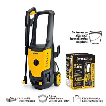 SGS5402 Elektrikli 130 BAR Yüksek Basınçlı Yıkama Makinesi 1600 Watt