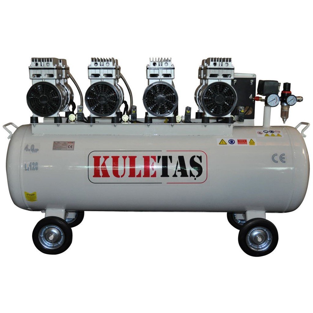 KULETAŞ Sessiz Yağsız Hava Kompresörü 120 Litre