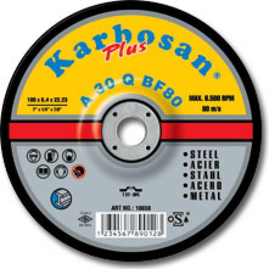 KARBOSAN Flex NK Taşlama Taşı 180 x 6.4 x 22 (10 Adet)