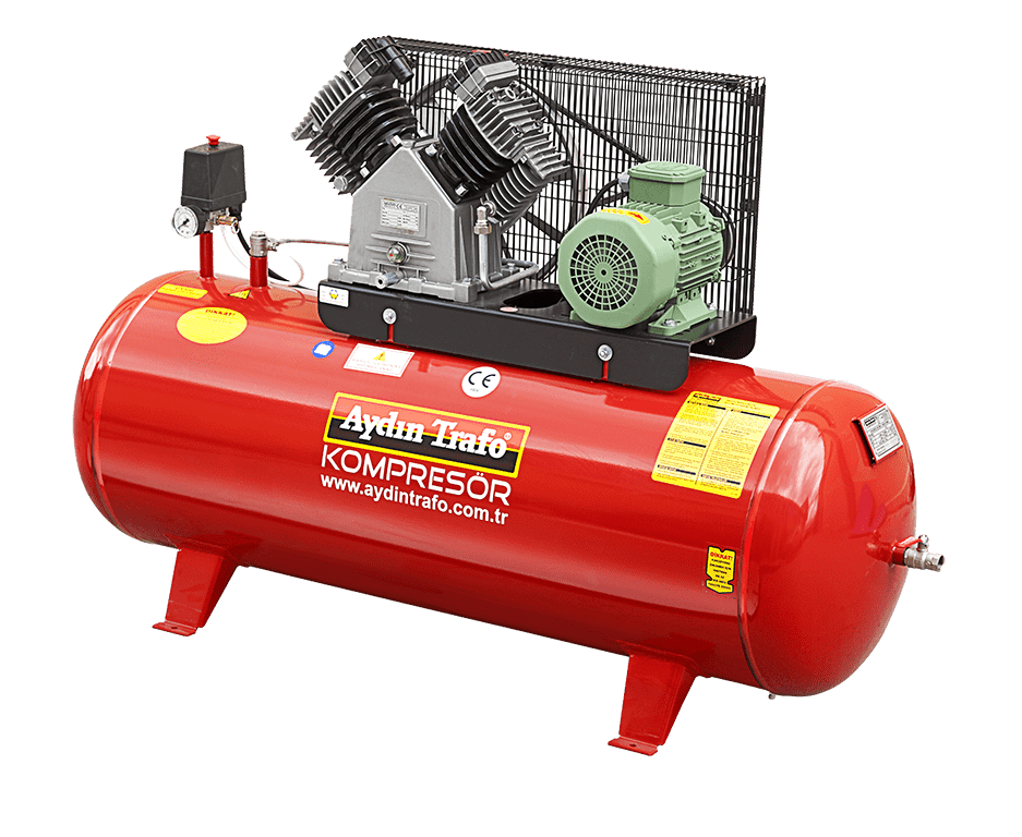 AYDIN TRAFO 21- 220 Monofaze / 5.5 HP Hava Kompresörü 200 Litre 8 Bar - 220 Volt