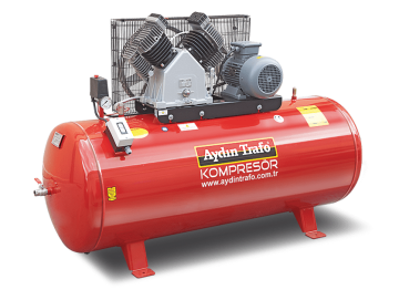 AYDIN TRAFO 21-300 / 5.5 HP Hava Kompresörü 300 Litre 8 Bar - 380 Volt