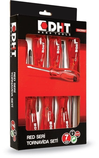 DHT 7 PC Tornavida Seti Red Seri