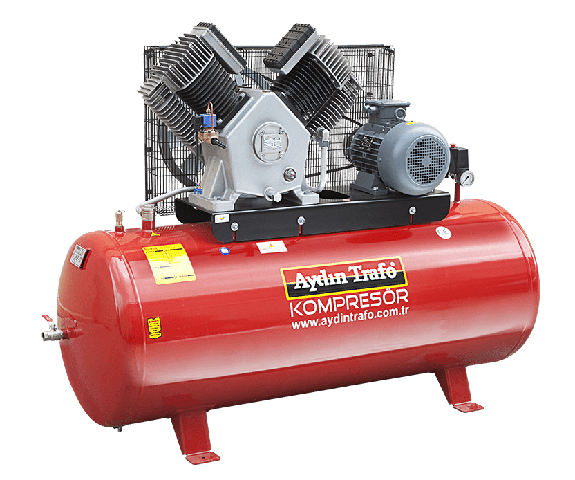 AYDIN TRAFO 21-530 / 10 HP Hava Kompresörü 530 Litre 8 Bar -380 Volt