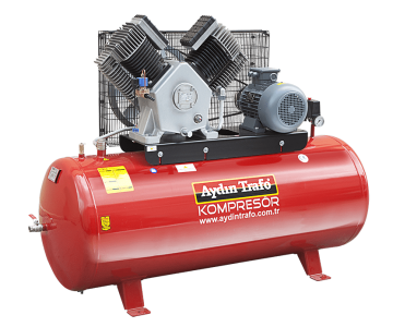 AYDIN TRAFO 21-530 / 10 HP Hava Kompresörü 530 Litre 8 Bar -380 Volt