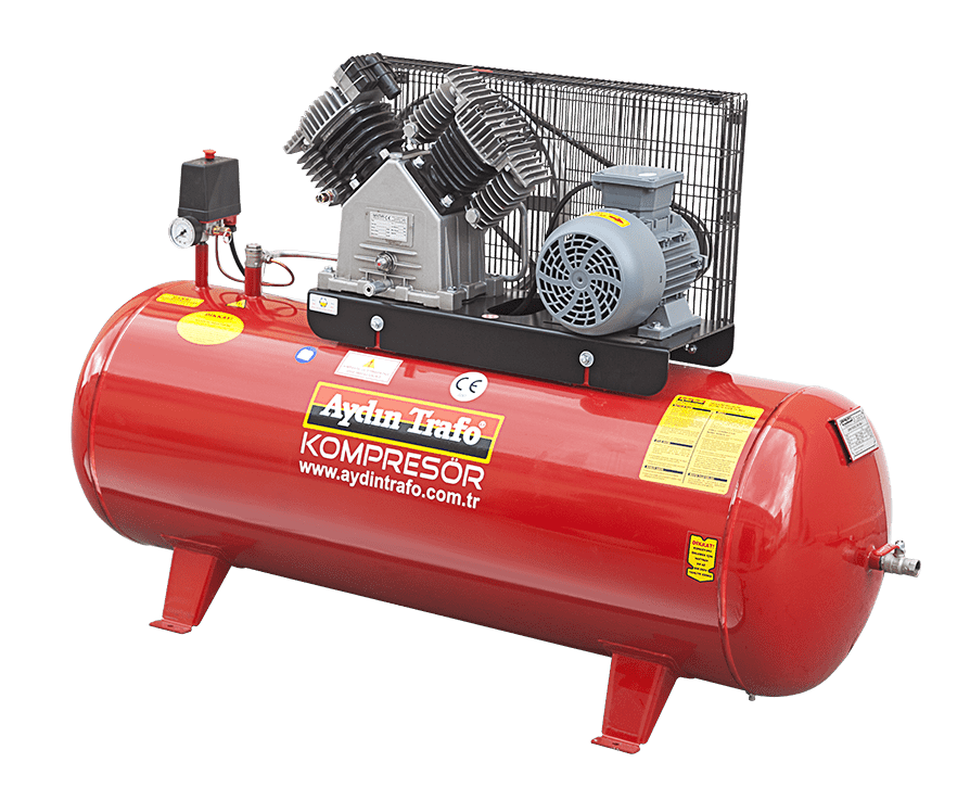 AYDIN TRAFO 22-220 / 2 HP Hava Kompresörü200 Litre 12 Bar -380 Volt