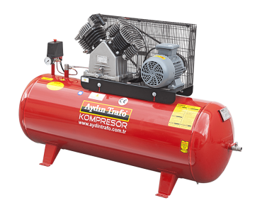 AYDIN TRAFO 22-220 / 2 HP Hava Kompresörü200 Litre 12 Bar -380 Volt