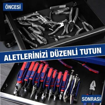 WORKPRO WP433073 Çok Amaçlı El Aleti Duvar Askı/Depolama Rafı