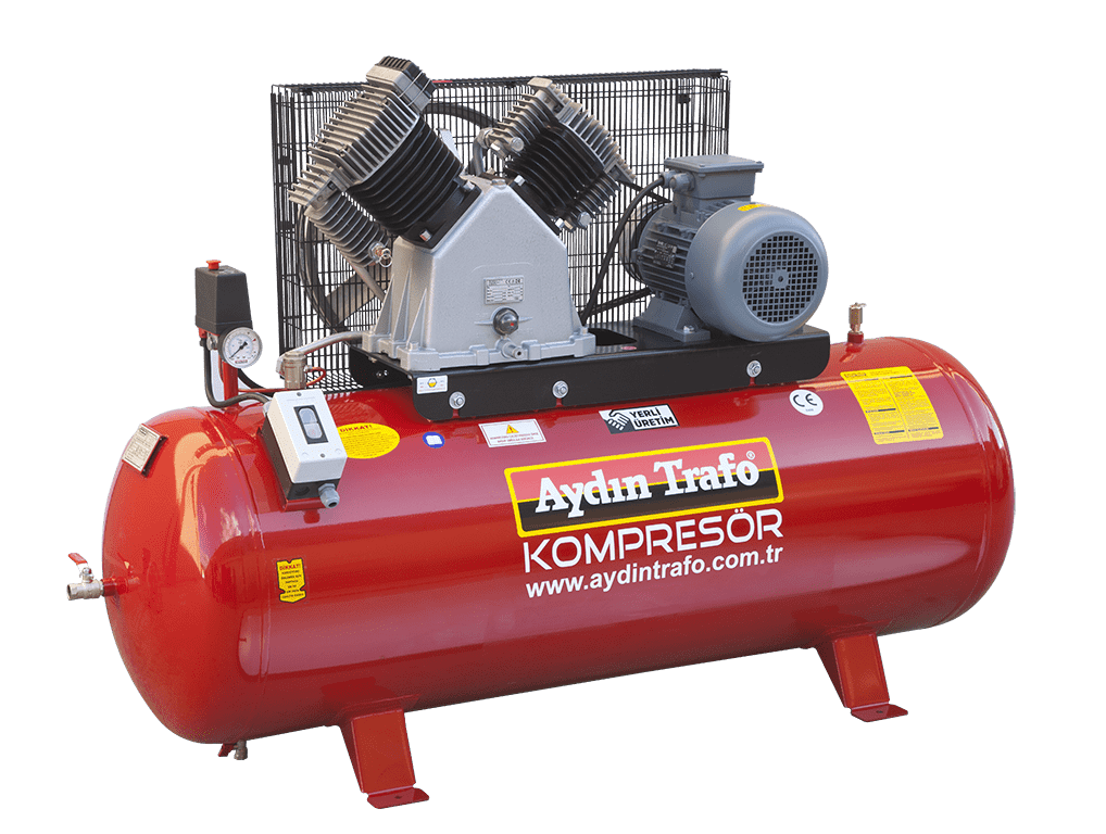 AYDIN TRAFO 22-300 / 5.5 HP Hava Kompresörü 300 Litre 12 Bar - 380 Volt