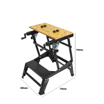 WORKPRO WP289027 100Kg 6 Kademe Ayarlanabilir Profesyonel Katlanabilir Çalışma Tezgâhı