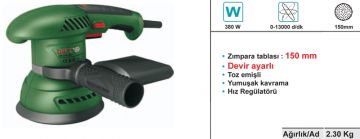 DWT Ekzantrik Zımpara 380W