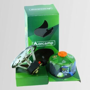 Orcamp Siboplu Çakmaklı Kamp Ocak 230 GRAM Tüplü Set (CK 192)