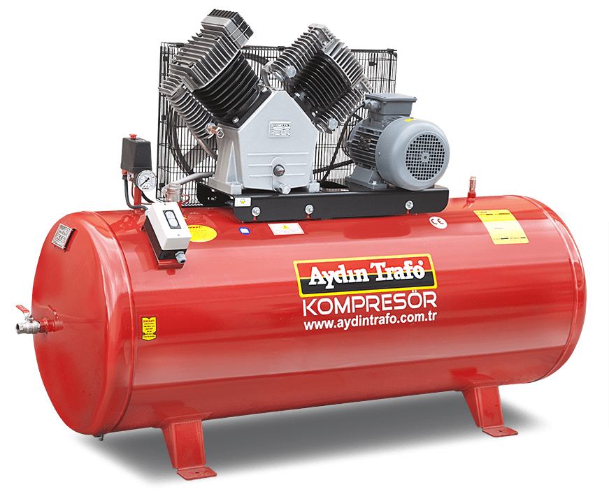 AYDIN TRAFO 22-530 / 10 HP Hava Kompresörü 530 Litre 12 Bar - 380 Volt