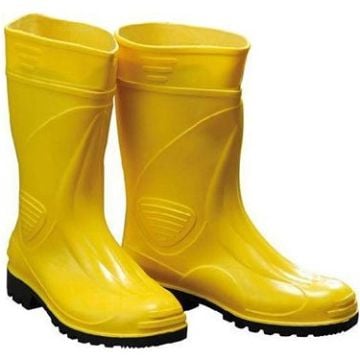 GEZER PVC Sarı İşçi Çalışma Çizmesi Kısa