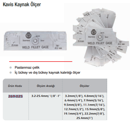 WERKA Kavis Kaynak Ölçer