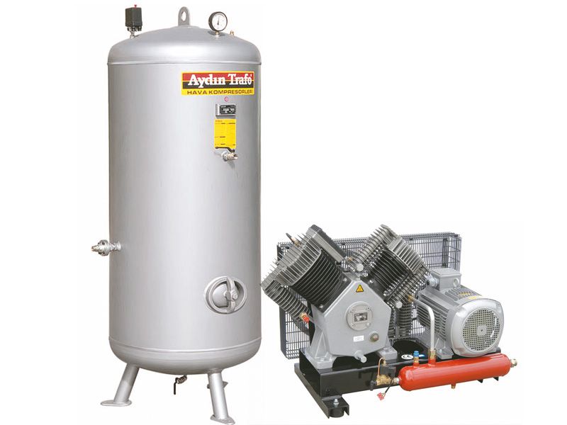 Aydın Trafo Kompresör 530Lt İki Kademeli 12 Bar 15 Hp 380V