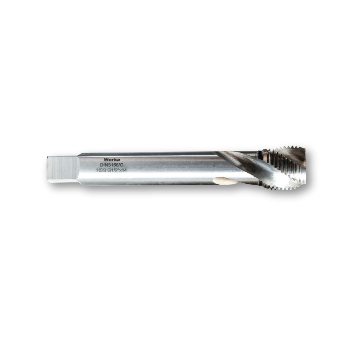 DIN5156/C - Gaz Diş - HSS 35° Helis Makine Kılavuzu  G 1/2'' x 14