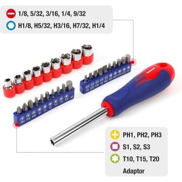 WORKPRO WP209066 100 Parça Profesyonel Tamir/Bakım Alet Seti