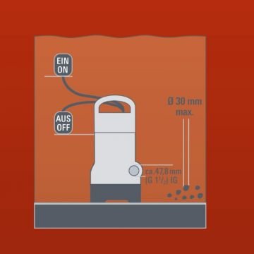 EİNHELL GH-DP 3730 Kirli Su Dalgıç Pompa 270 Watt - 5 Metre