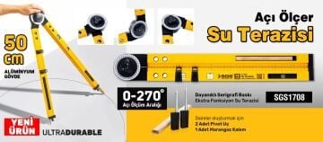 SGS1708 - 50cm  Su Terazili Açı Ölçer