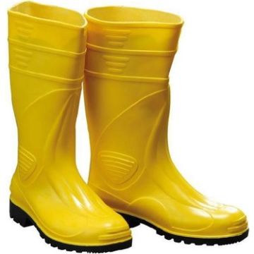 GEZER PVC Sarı İşçi Çalışma Çizmesi Uzun