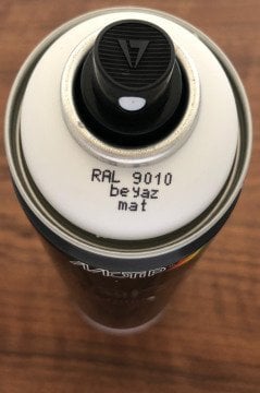 MOTİP CARAT RAL9010M  Beyaz Mat Sprey Boya 400 ML