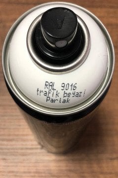 MOTİP CARAT RAL9016 Trafik Beyazı Parlak Sprey Boya 400 ML
