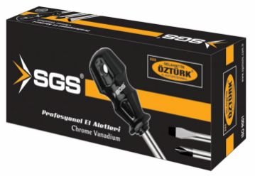 SGS 664 Black Series Düz Topaç Tornavida 6x35 (12 Adet )
