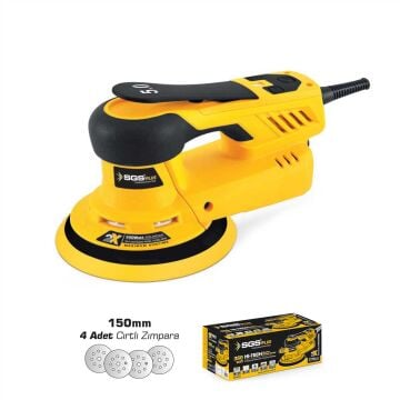 SGS5253 Profesyonel Eksantrik Orbital Zımpara Makinası 350 Watt - Kömürsüz Motor