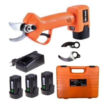 MAX EXTRA MX8030 - 16.8 V 2 Amper Akülü Şarjlı Budama Makası 3 Akülü
