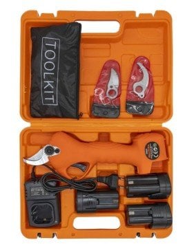 MAX EXTRA MX8030 - 16.8 V 2 Amper Akülü Şarjlı Budama Makası 3 Akülü
