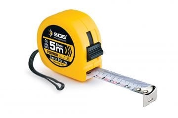 SGS 2001 - Plastik Kasa Çelik Şerit Metre - 5 Metre x 19mm