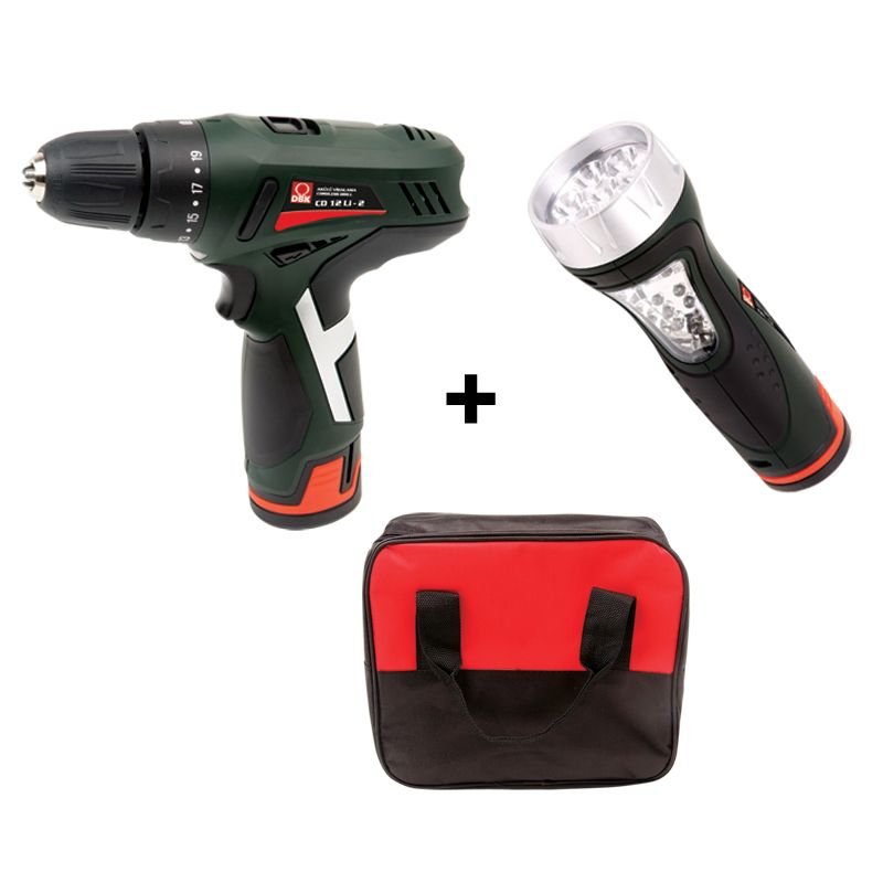 DBK CD 12 Li - 2FL Akülü Vidalama + El Feneri  12 Volt / 1,3 Amper / Li-on