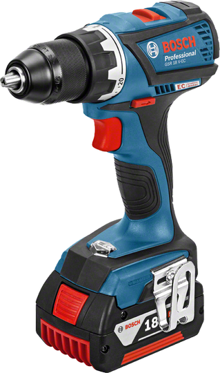 BOSCH GSR 18 V-EC Akülü Vidalama 18 Volt 4.0 Amper