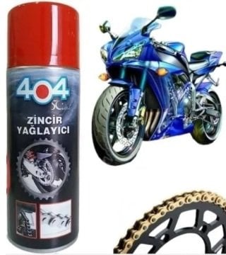 404 Zincir Yağlayıcı Bakım Spreyi 400 ML - Motorsiklet Zinciri Yağlama