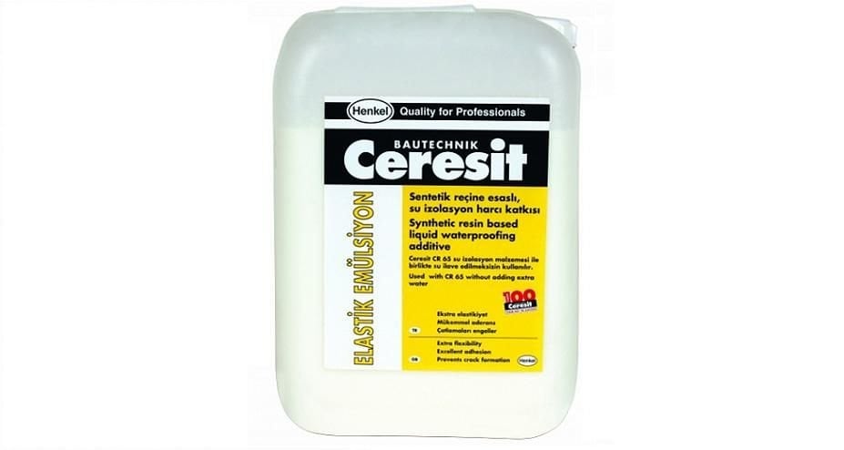 Ceresit Elastik Emülsiyon Elastikiyet Artırıcı Su Yalıtım Harcı Katkısı ( Beyaz - 9 KG )