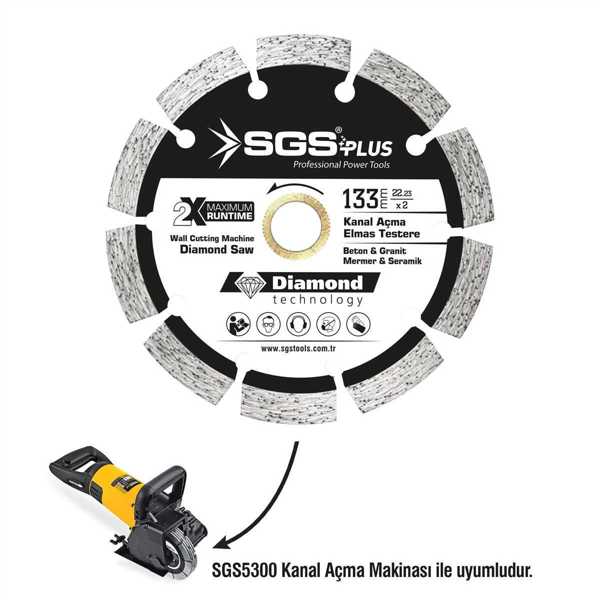 SGS5301 Kanal Açma Makine Testeresi 133mm