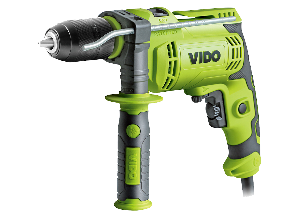 VIDO Elektrikli Darbeli Matkap 710 Watt - Metal Supra Mandenli
