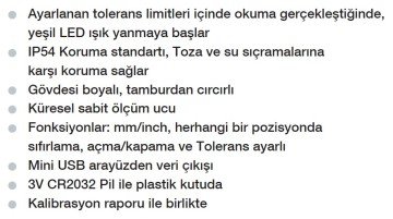 WERKA Boru Et Kalınlığı Dijital Mikrometresi 0.001mm