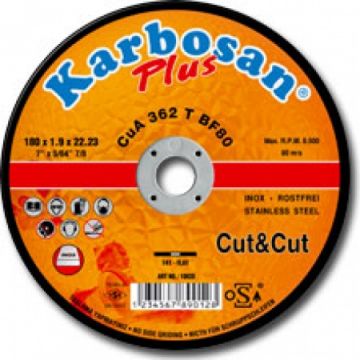KARBOSAN Cut & Cut Kesme Taşı 115 x 1.6 x 22 (25 Adet)